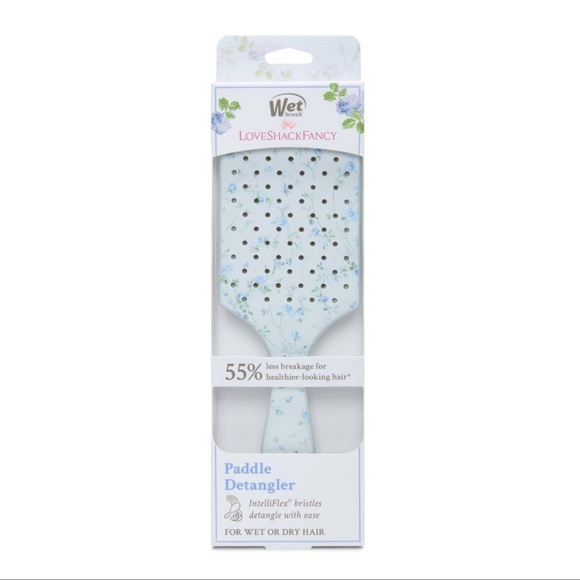 LoveShackFancy Other - Goody Wet Brush x Love Shack Fancy Paddle Detangler Hair Brush English Ivy Blue